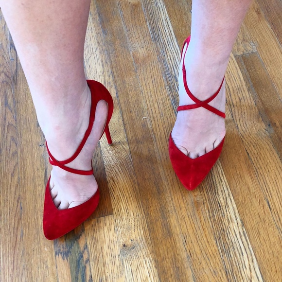 Christian Louboutin Red Cross Fliketa Red Pump - Picture 6 of 6